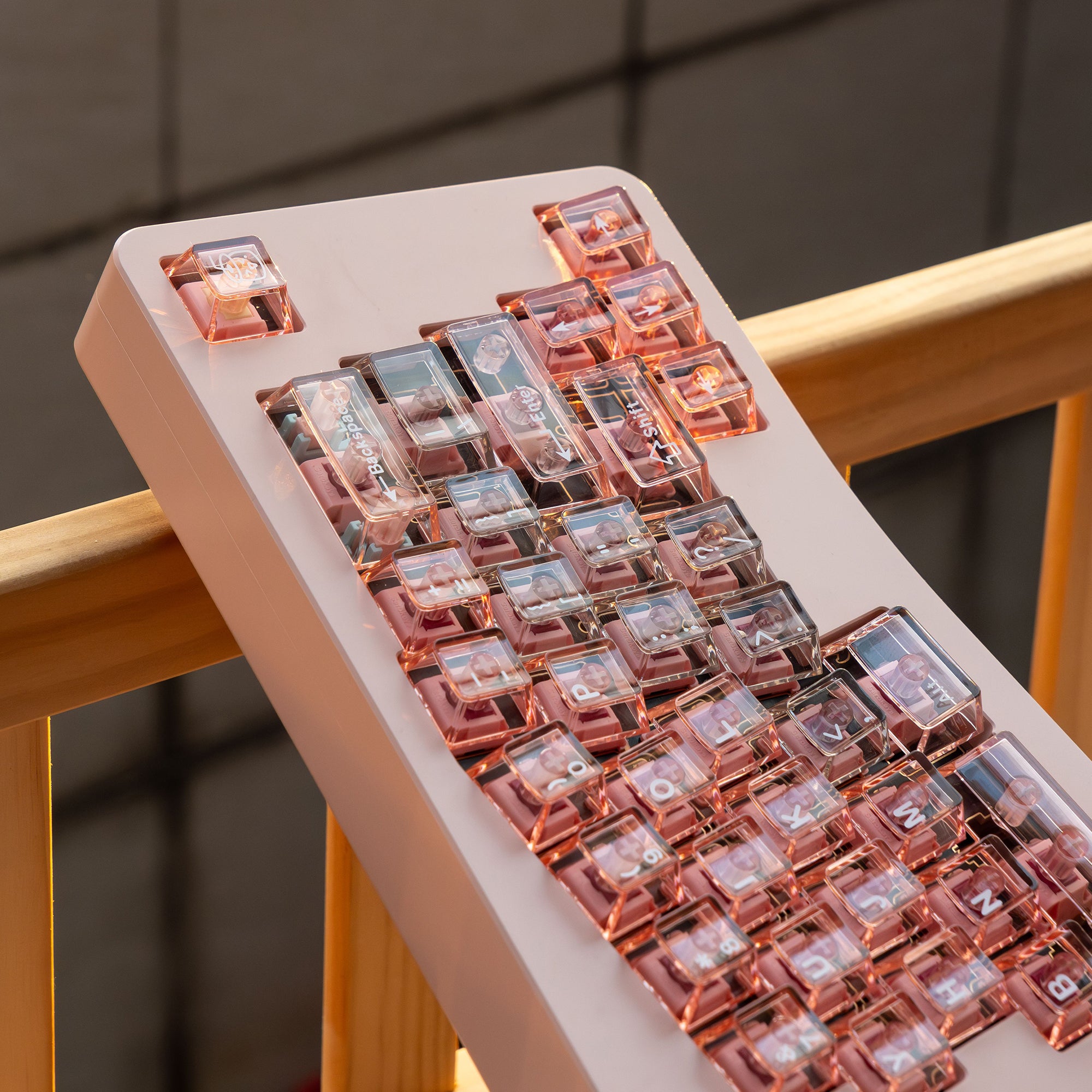YourKBD & ET Peach Jelly Pudding Keycaps
