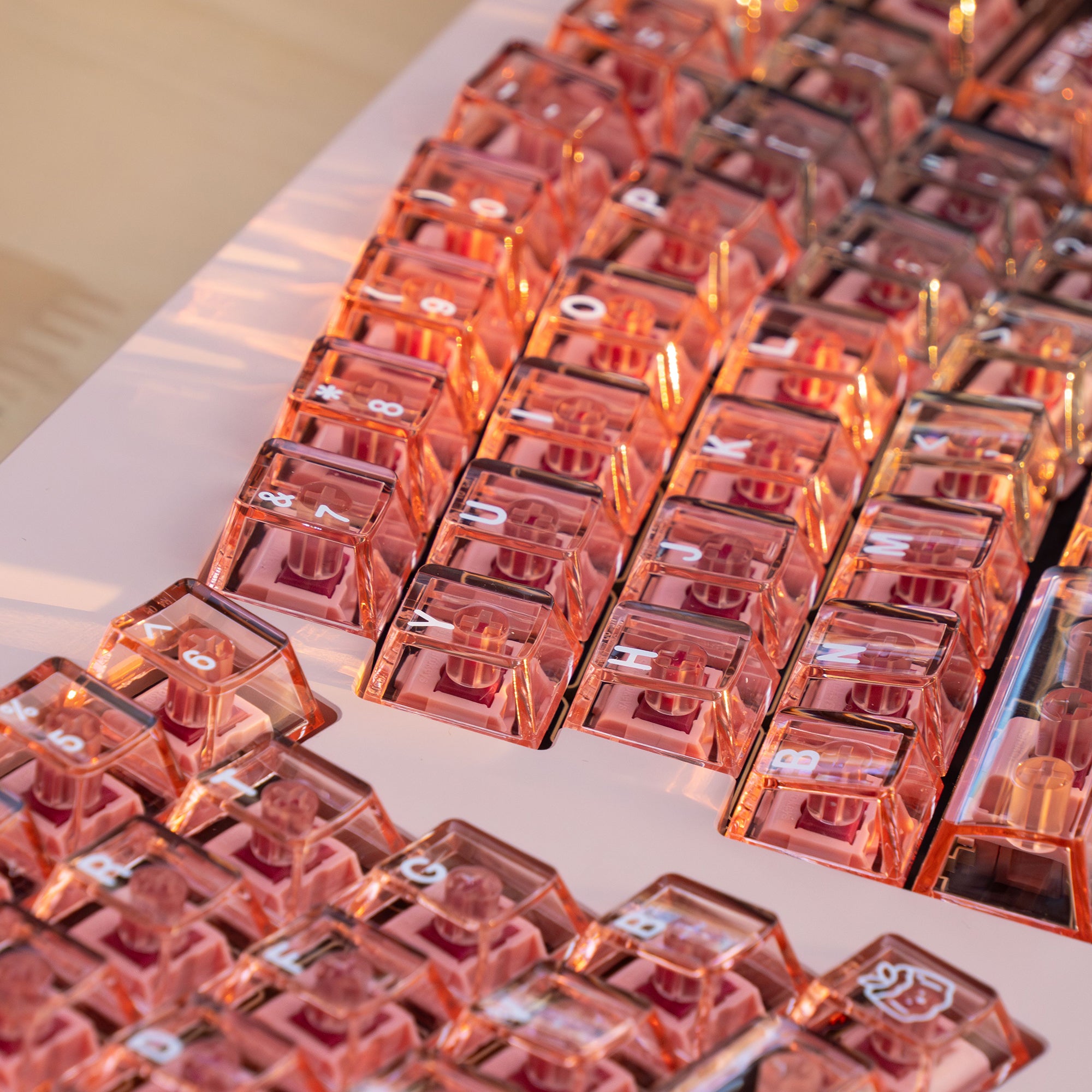 YourKBD & ET Peach Jelly Pudding Keycaps