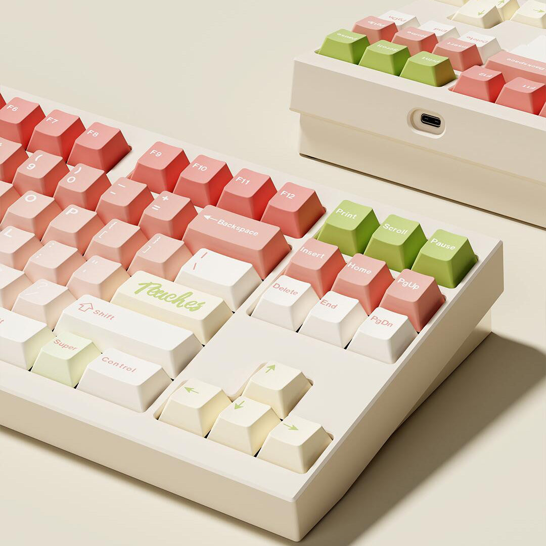 YourKBD & ET Fluffy Sweet Peach Keycap Set