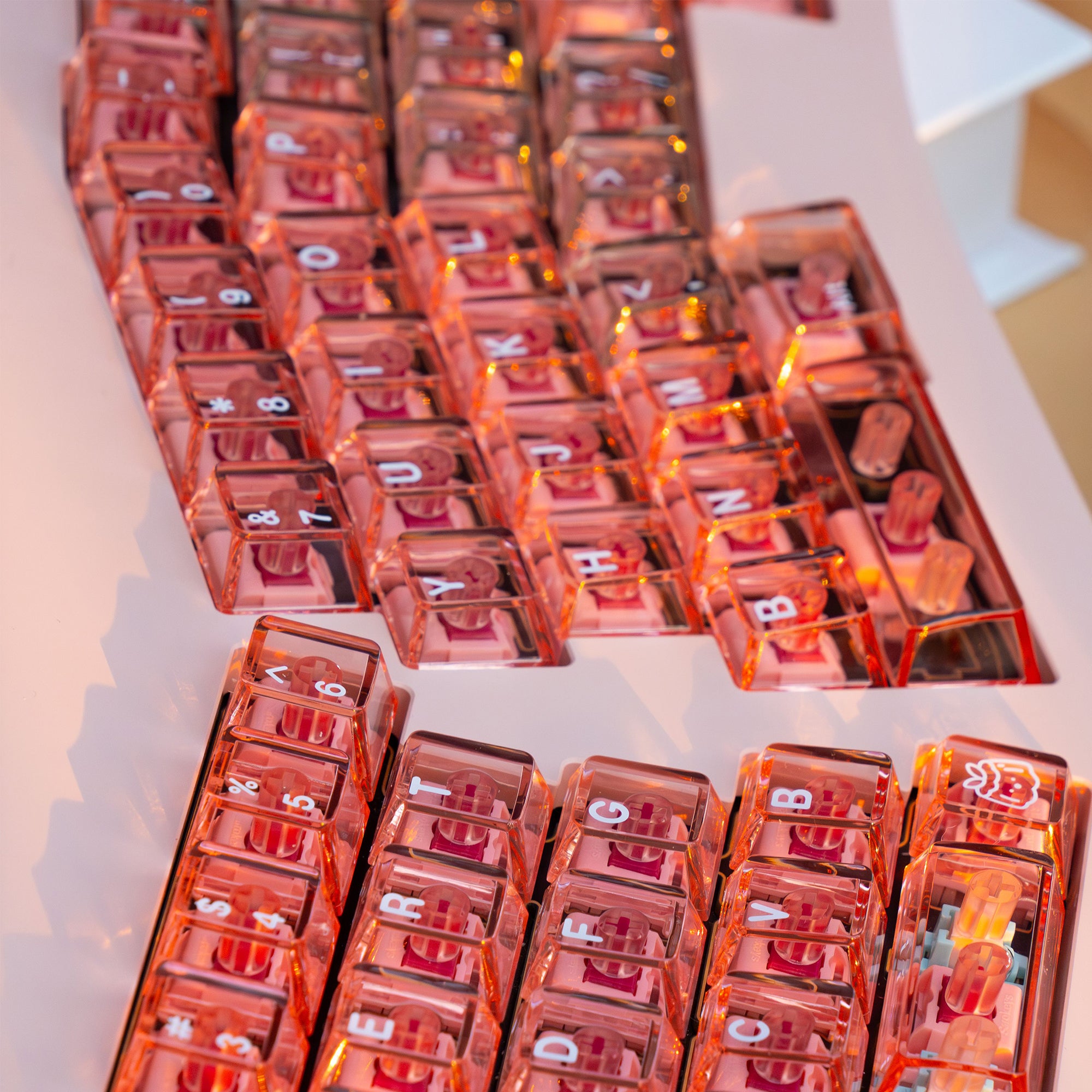 YourKBD & ET Peach Jelly Pudding Keycaps