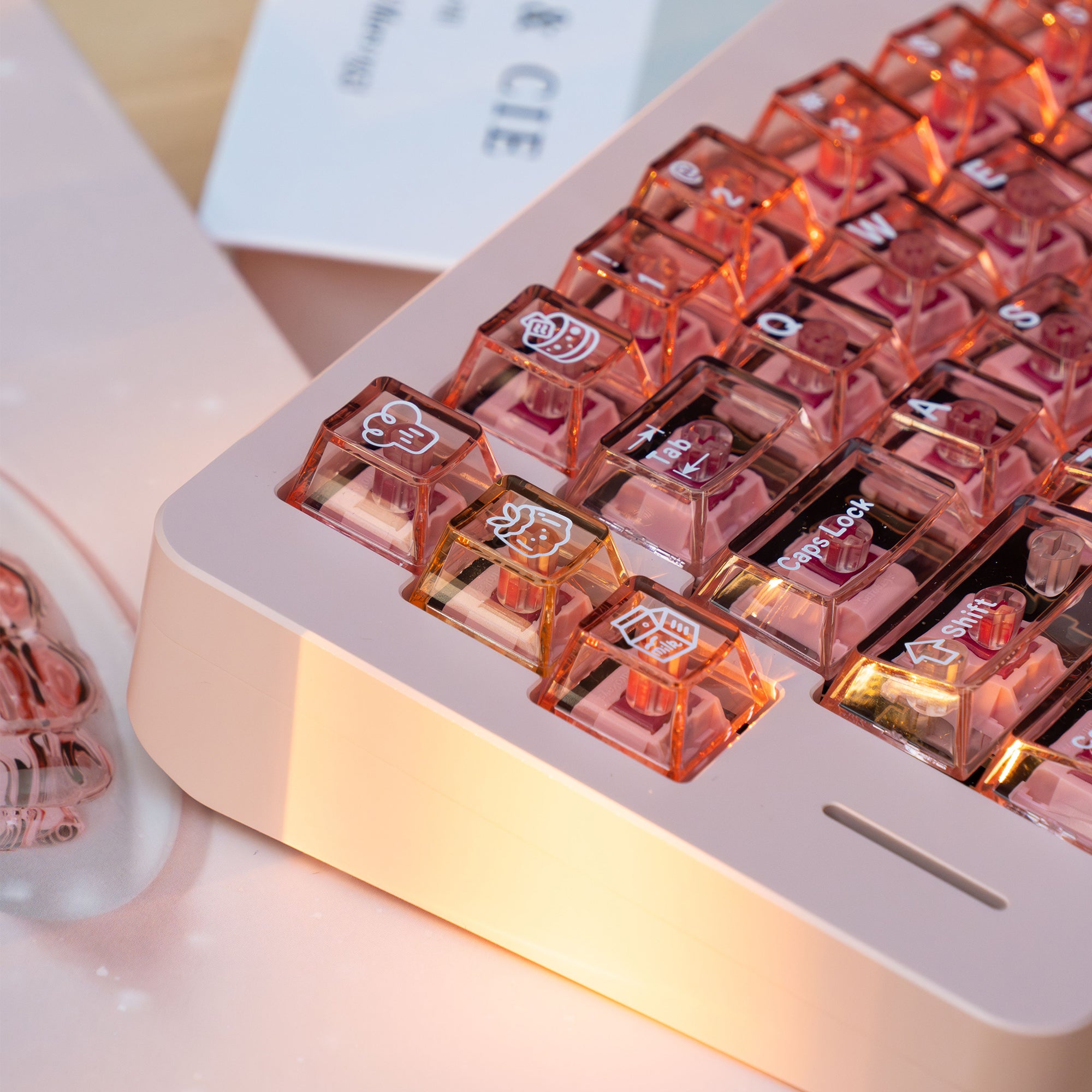 YourKBD & ET Peach Jelly Pudding Keycaps