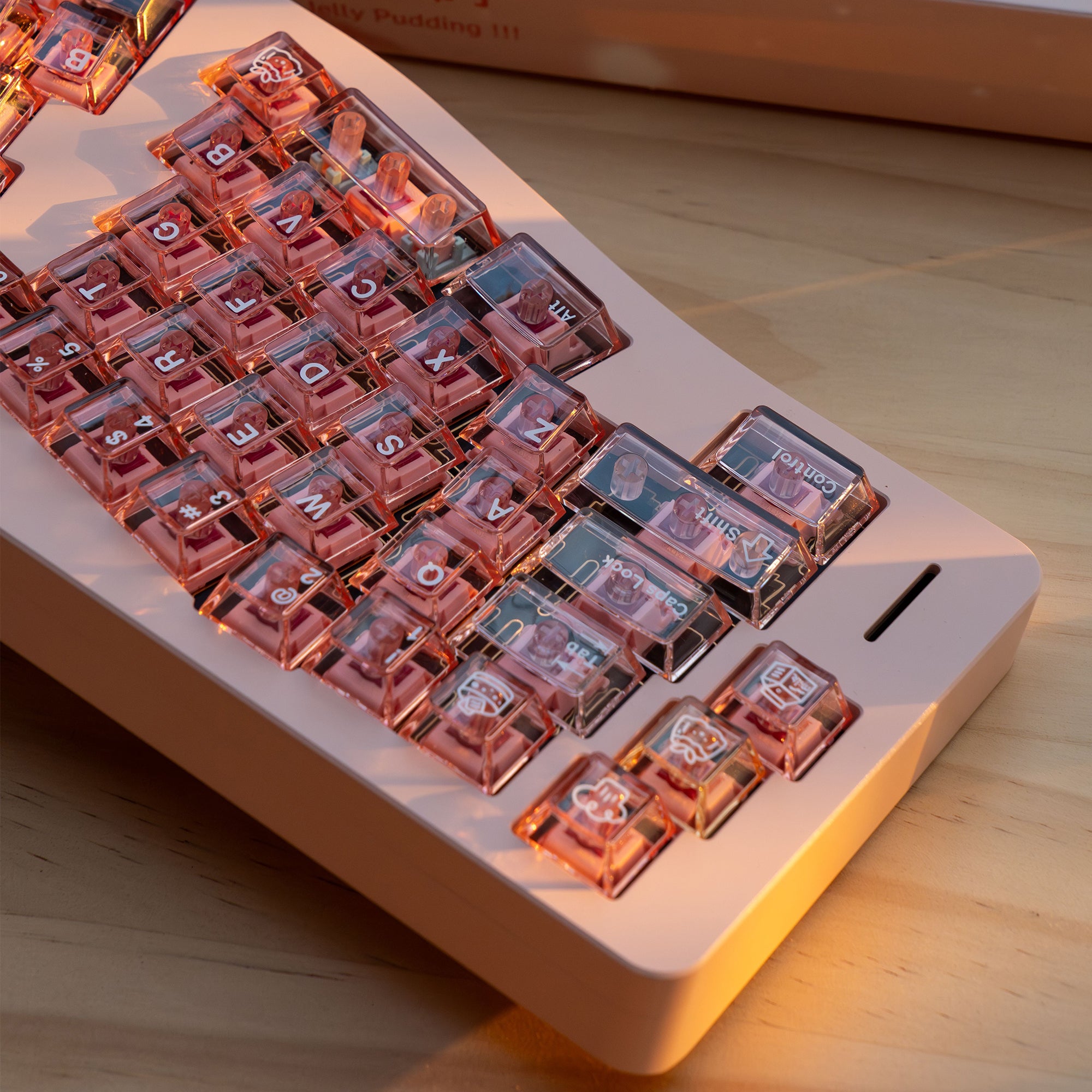 YourKBD & ET Peach Jelly Pudding Keycaps