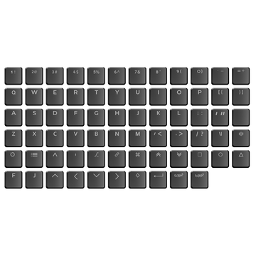 ChocFox CFX BOW \ WOB Font Backlit Keycap Set