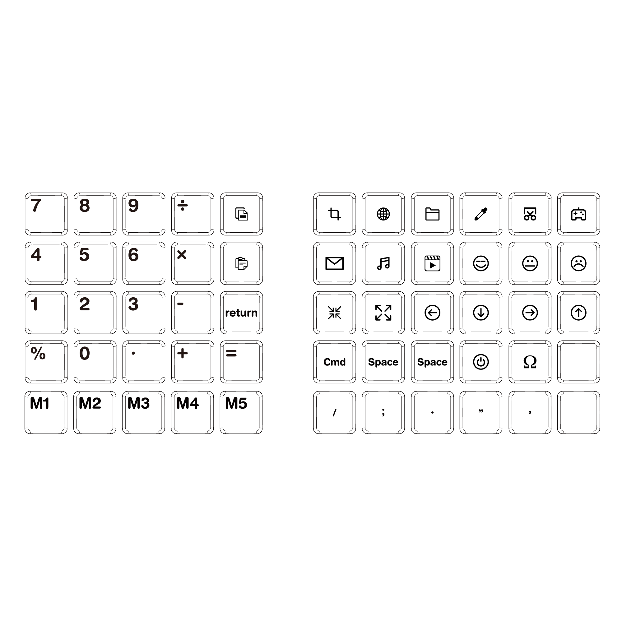 CFX BoW Low Profile Keycap Set