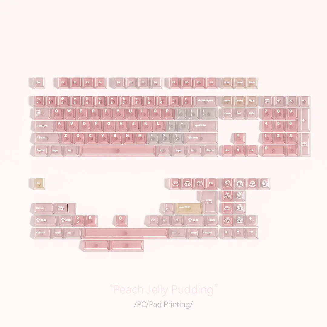 YourKBD Peach Jelly Pudding Keycaps