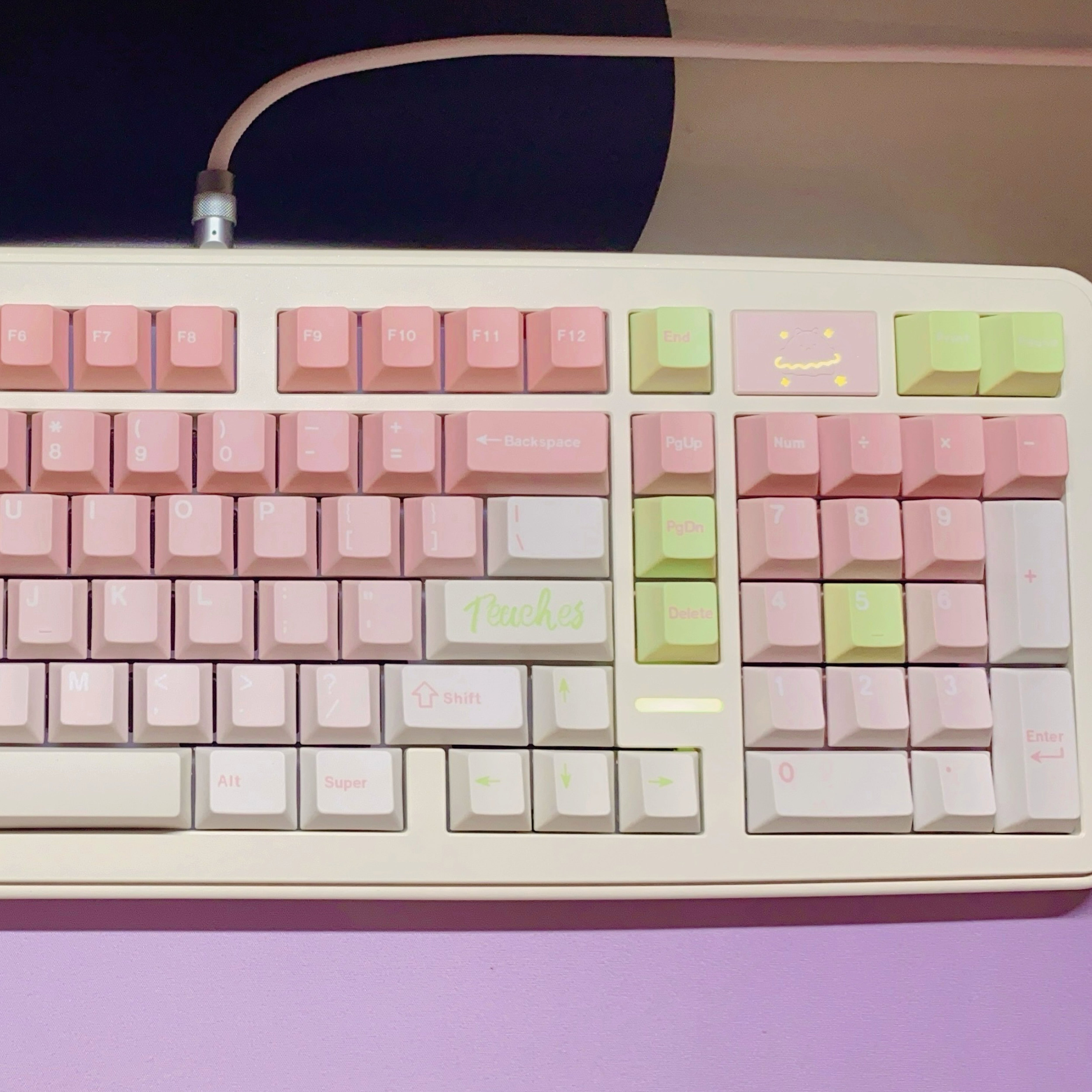 YourKBD & ET Fluffy Sweet Peach Keycap Set