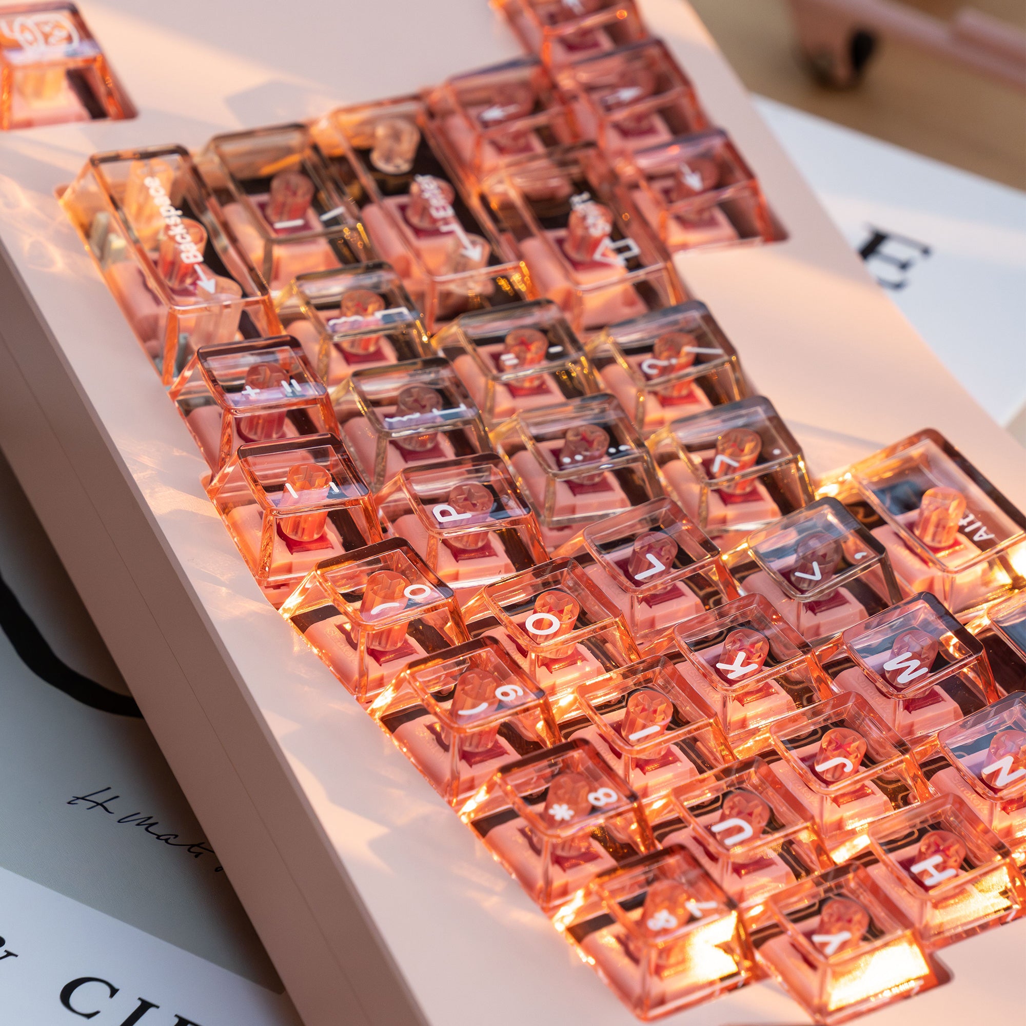 YourKBD & ET Peach Jelly Pudding Keycaps