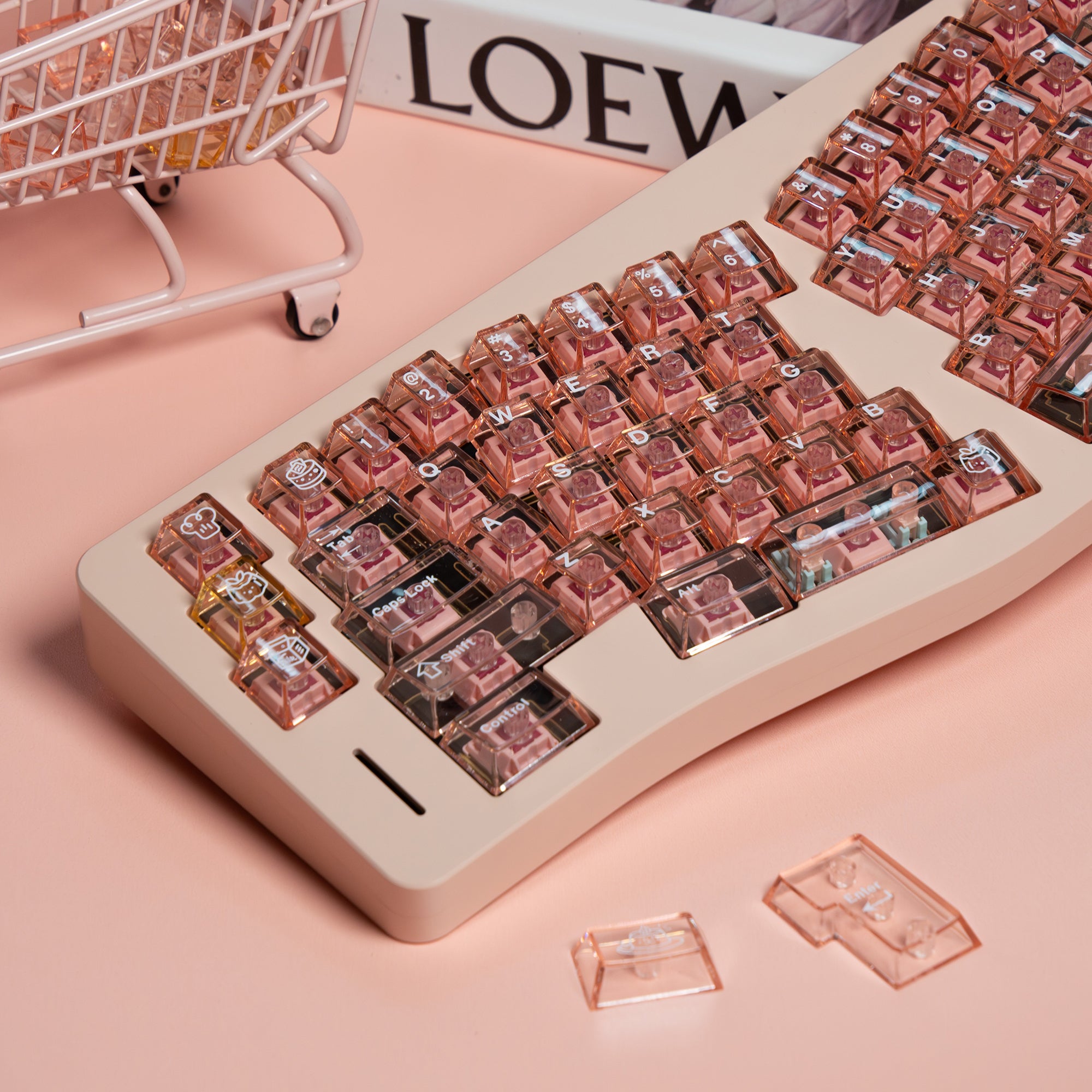 YourKBD & ET Peach Jelly Pudding Keycaps