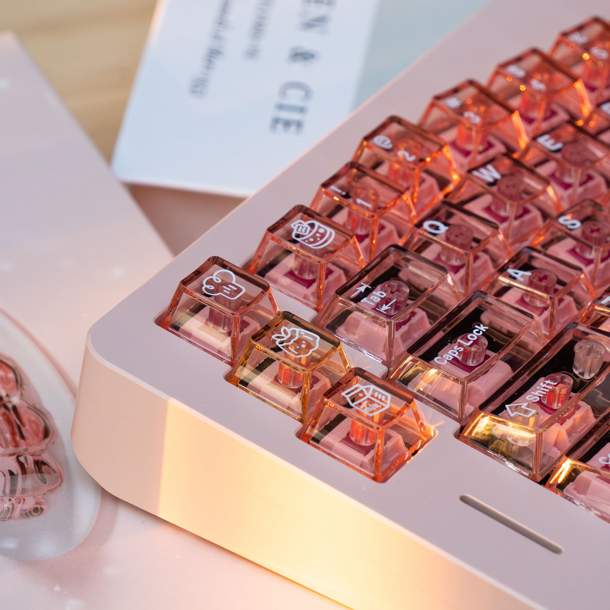 YourKBD & ET Peach Jelly Pudding Keycaps
