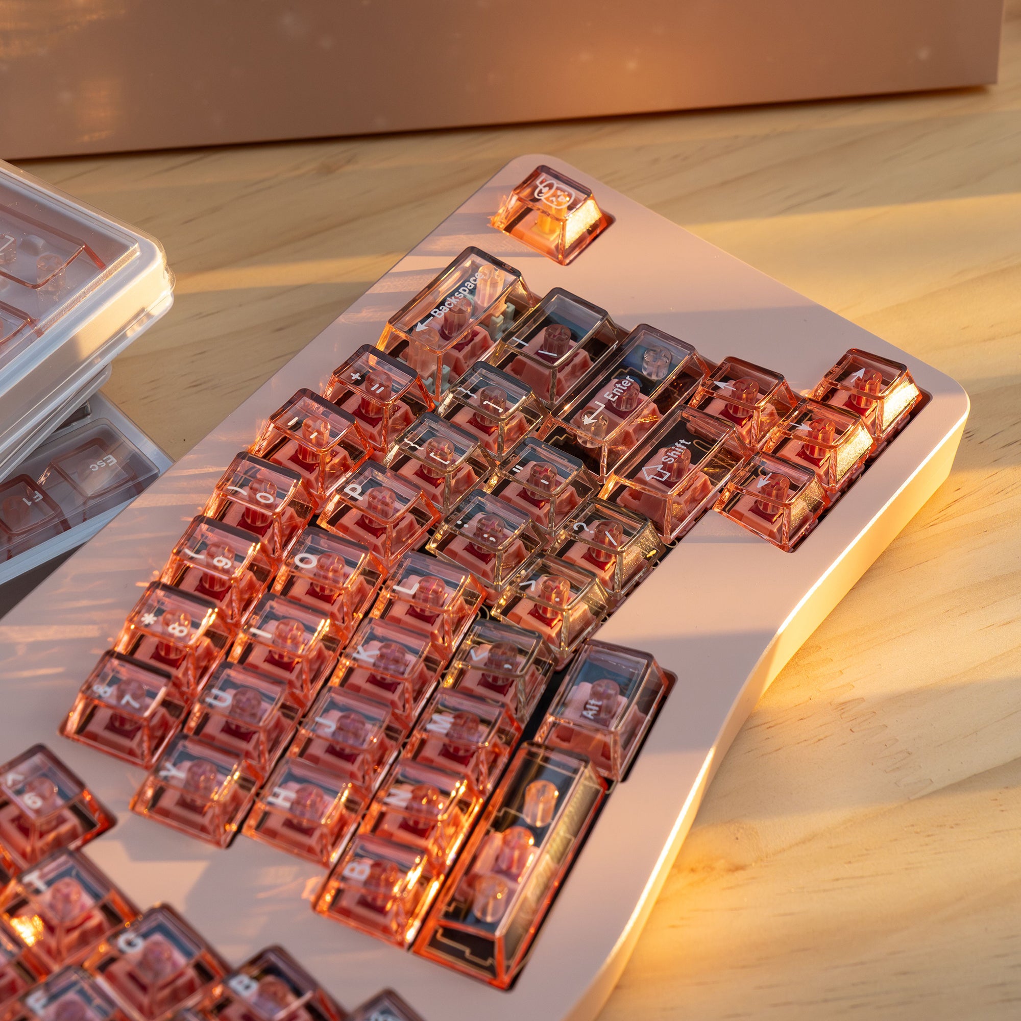 YourKBD & ET Peach Jelly Pudding Keycaps