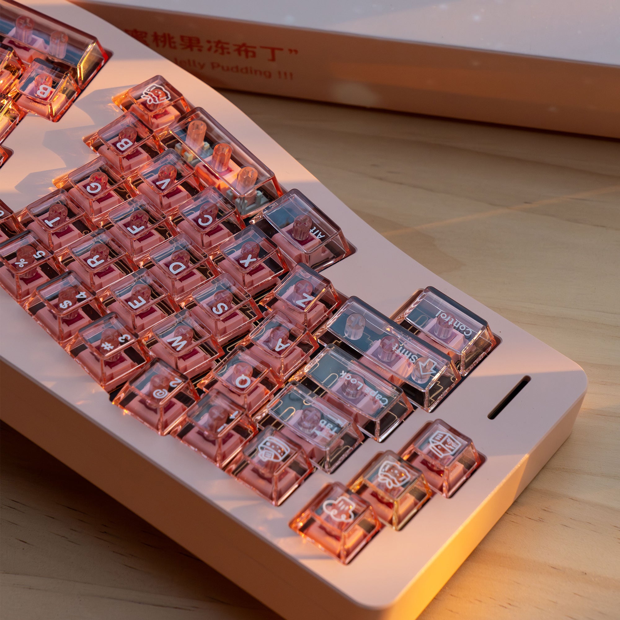 YourKBD & ET Peach Jelly Pudding Keycaps