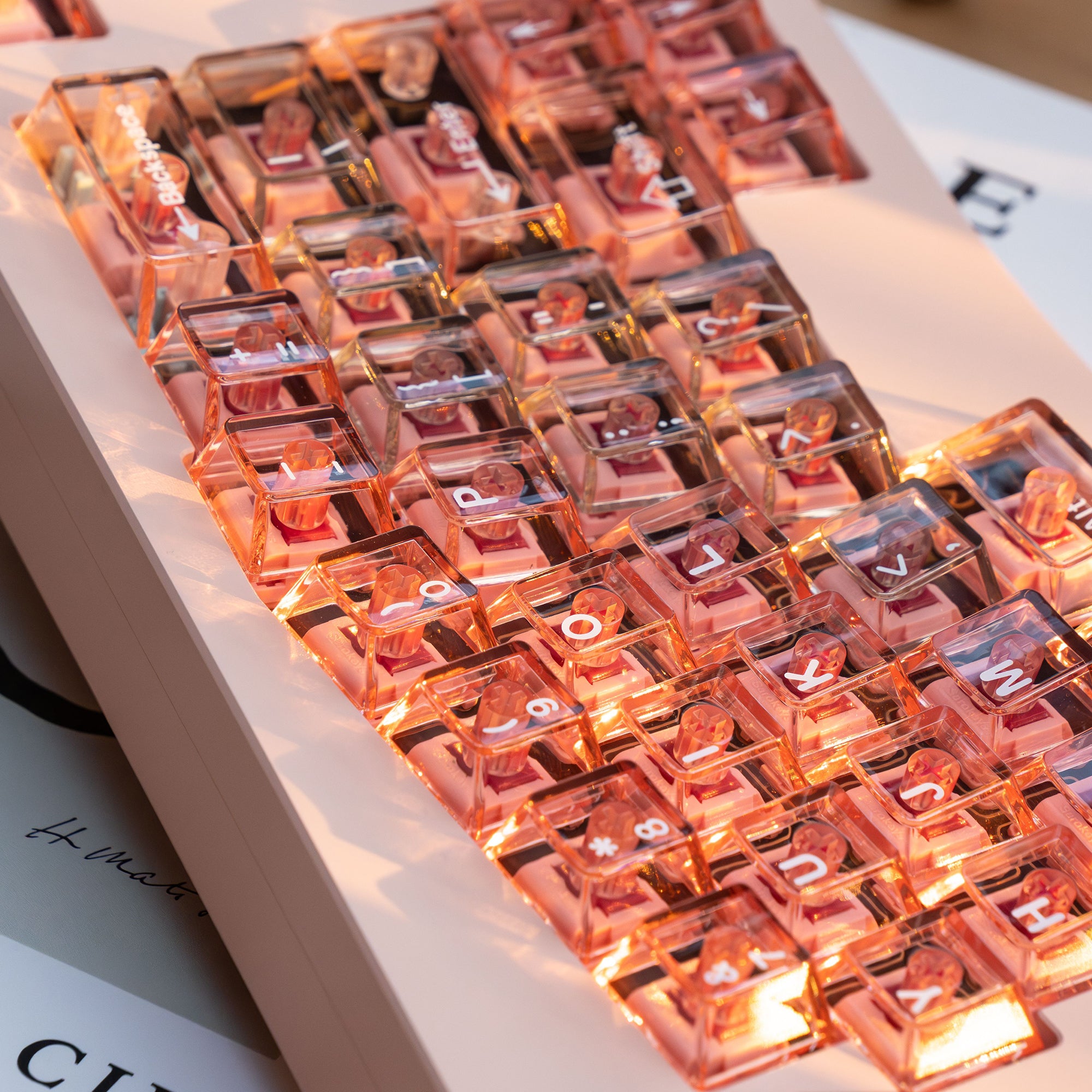 YourKBD & ET Peach Jelly Pudding Keycaps