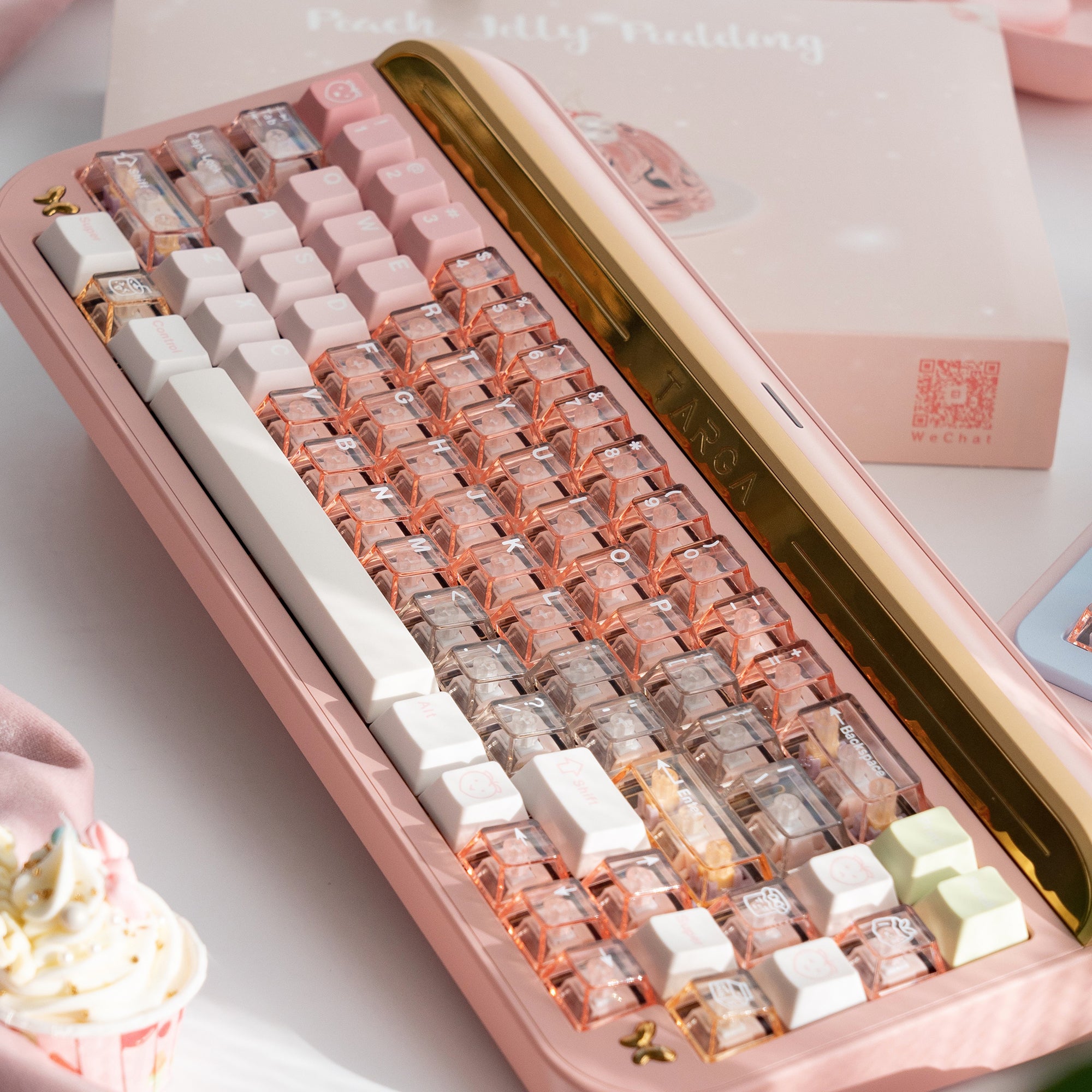 YourKBD & ET Peach Jelly Pudding Keycaps