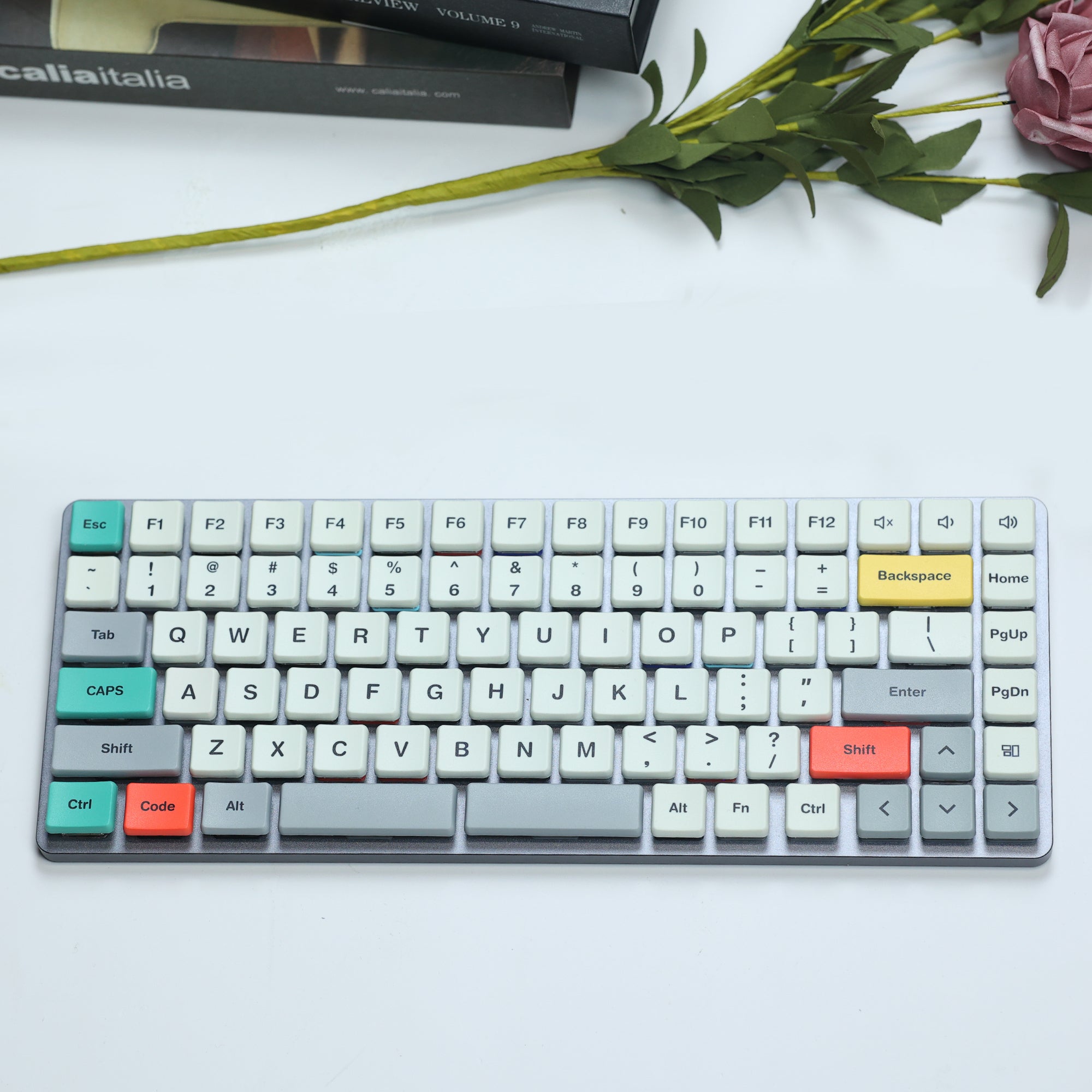 CFX Grey Low-Profile Keycap Set