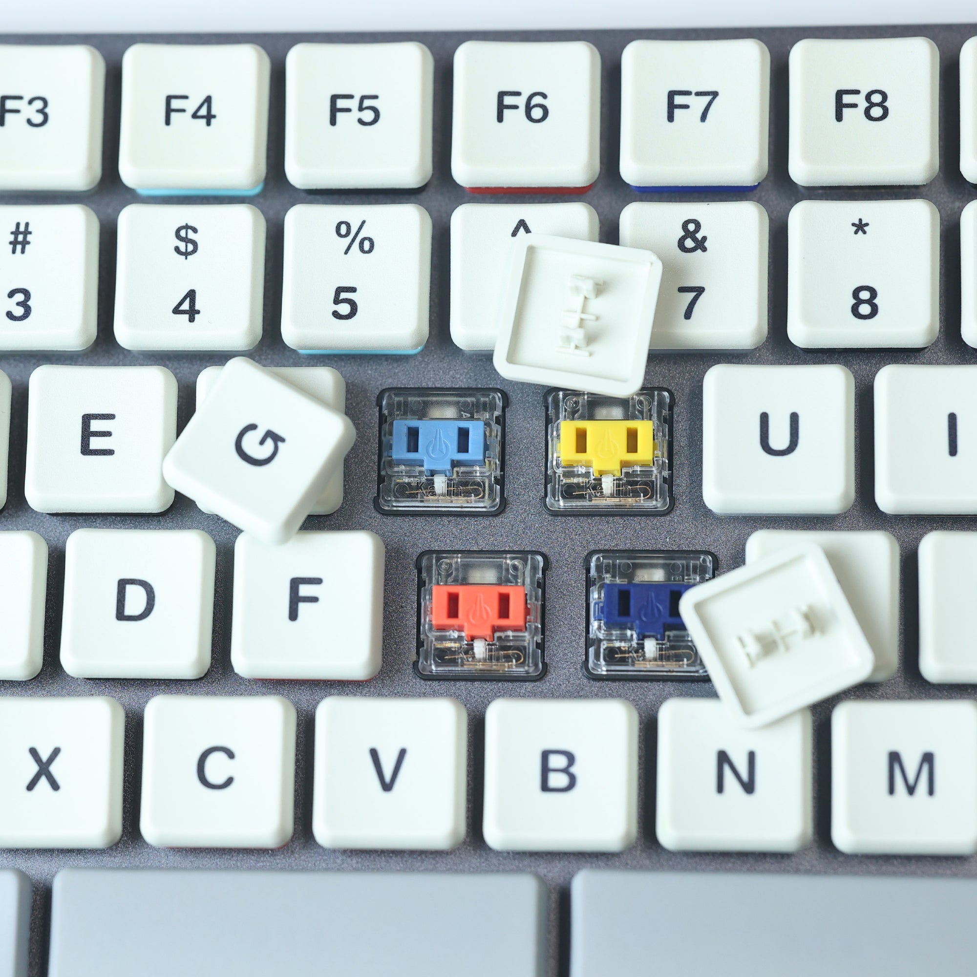 CFX Grey Low-Profile Keycap Set