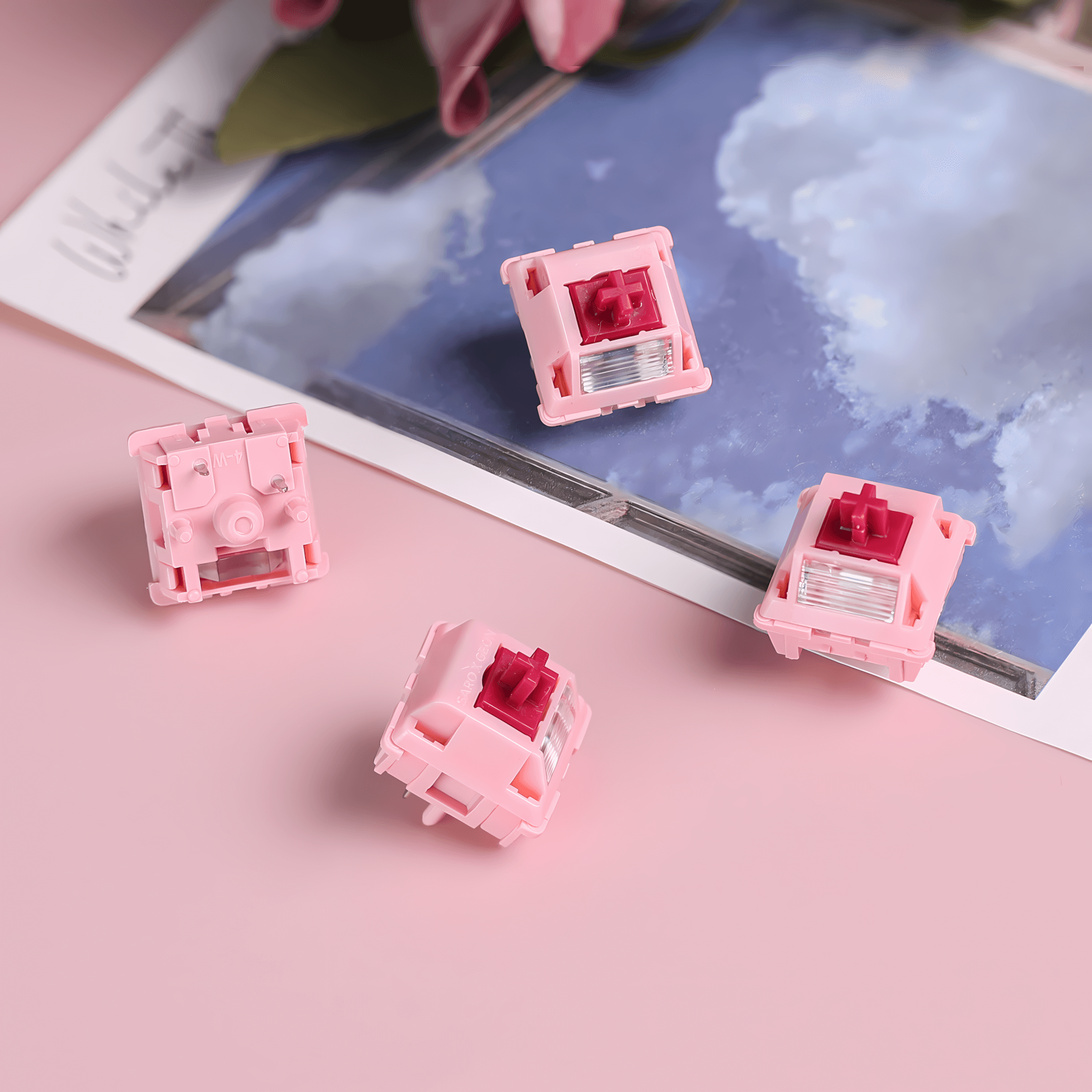 Sarokeys Blush Wine V2 Linear Switches