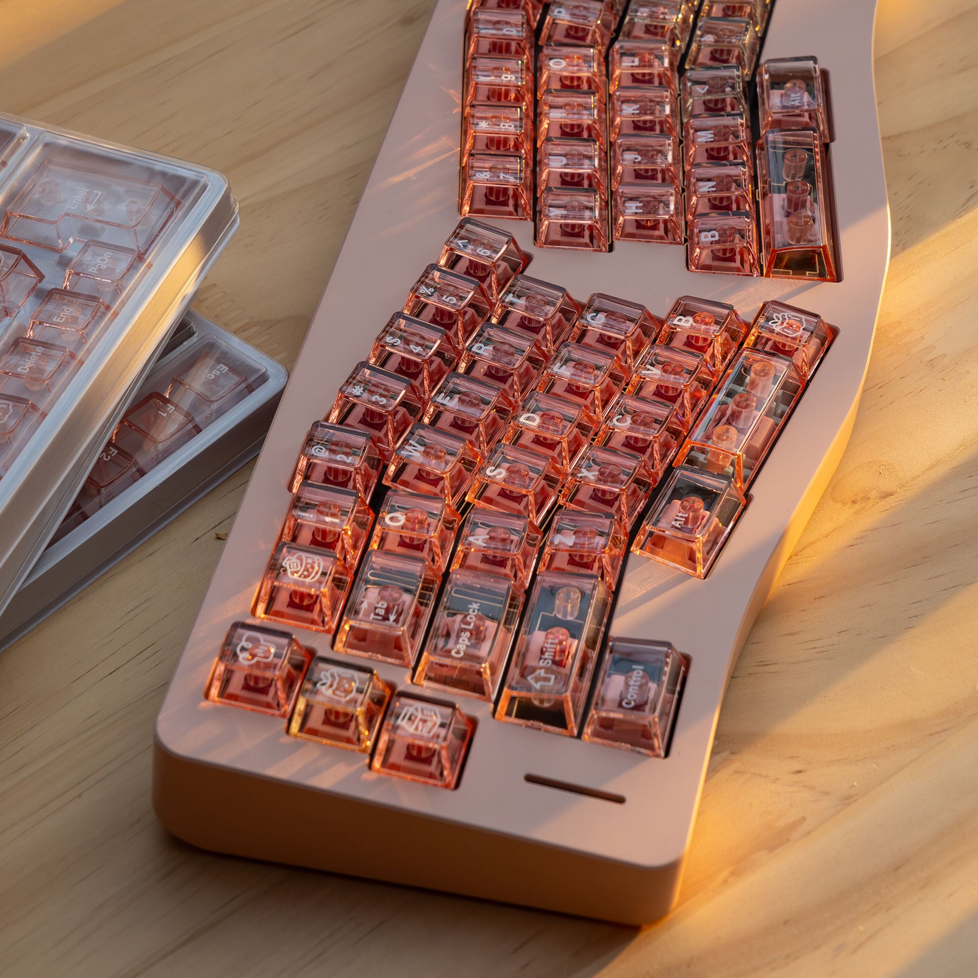 YourKBD & ET Peach Jelly Pudding Keycaps