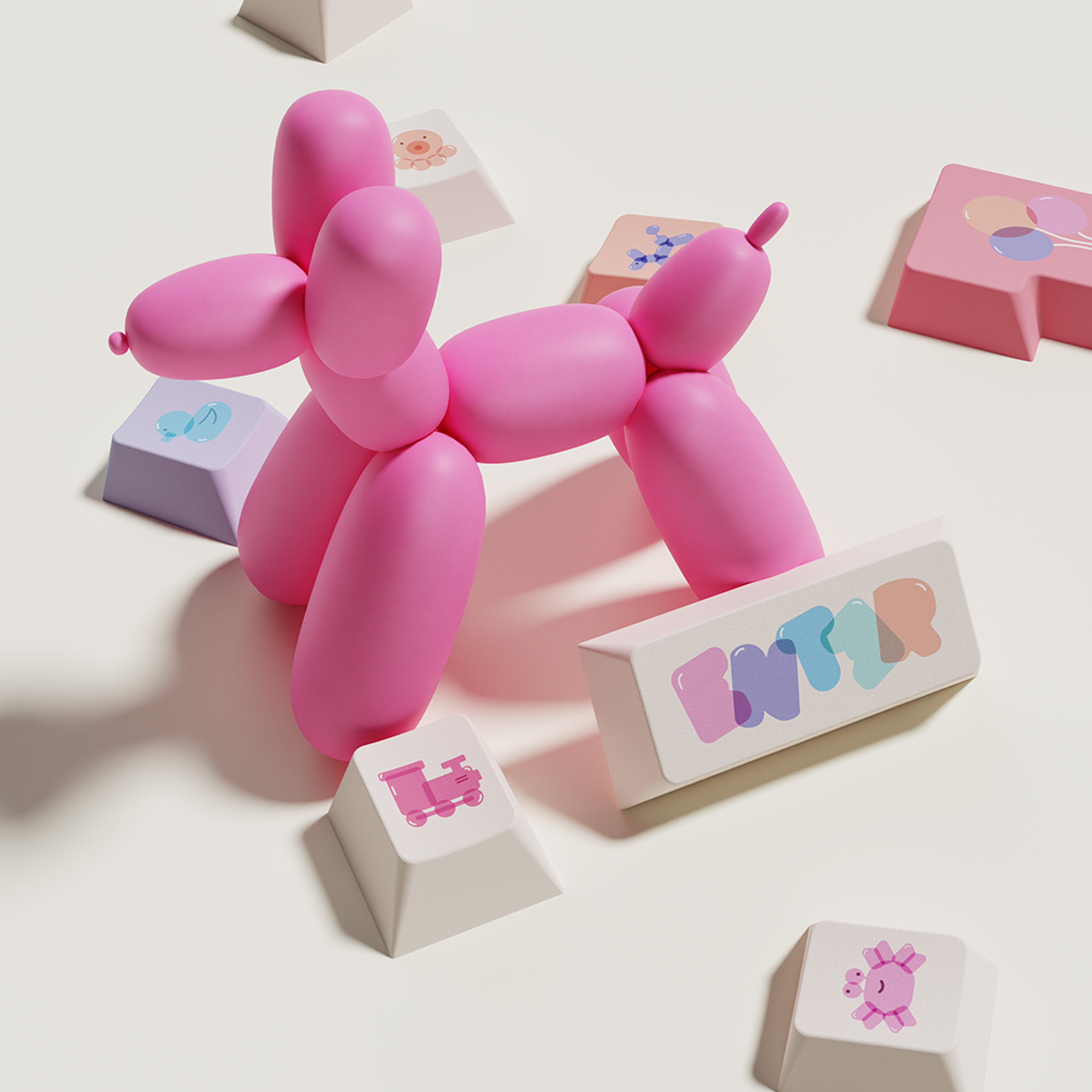YourKBD & ET Balloon Party Keycap Set