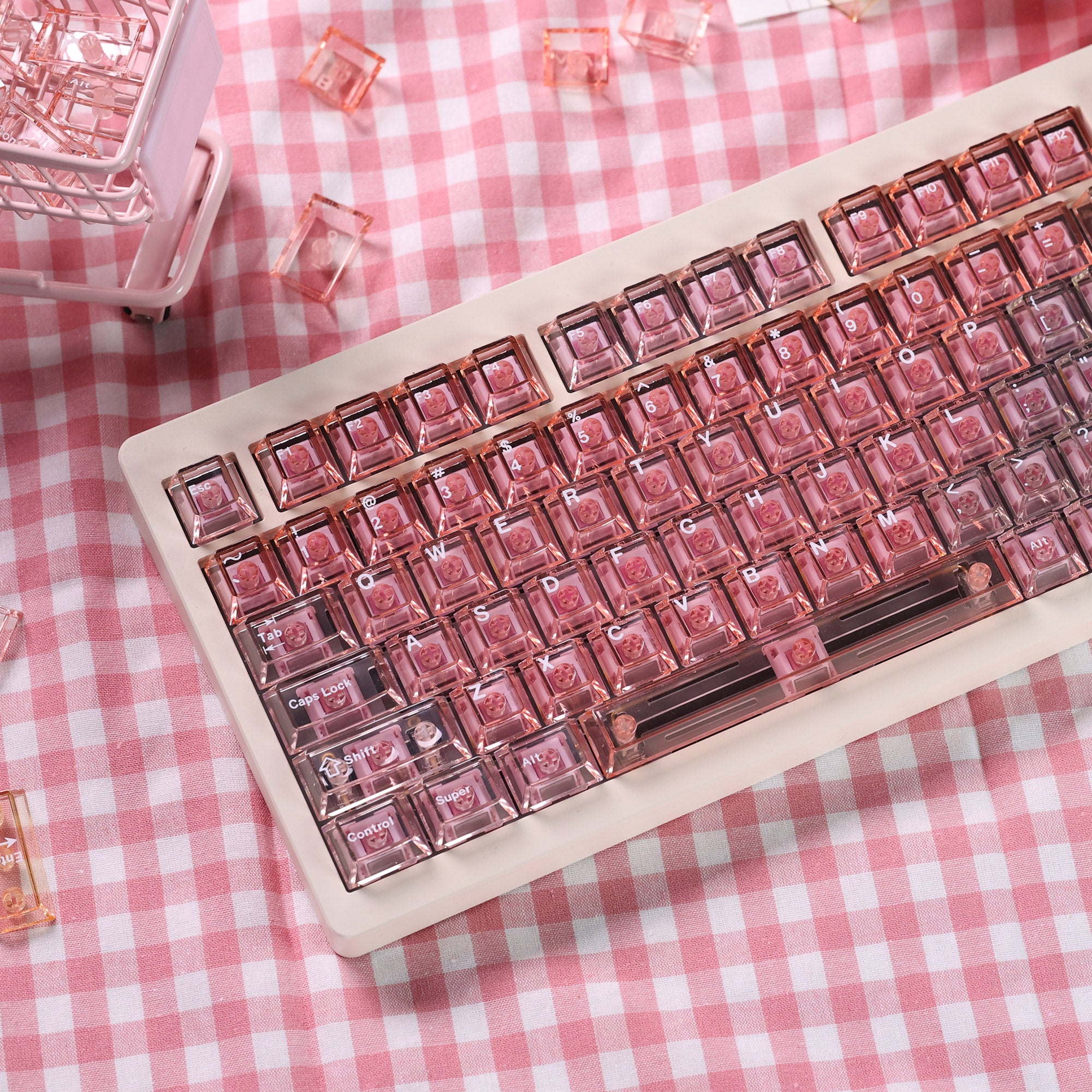YourKBD & ET Peach Jelly Pudding Keycaps