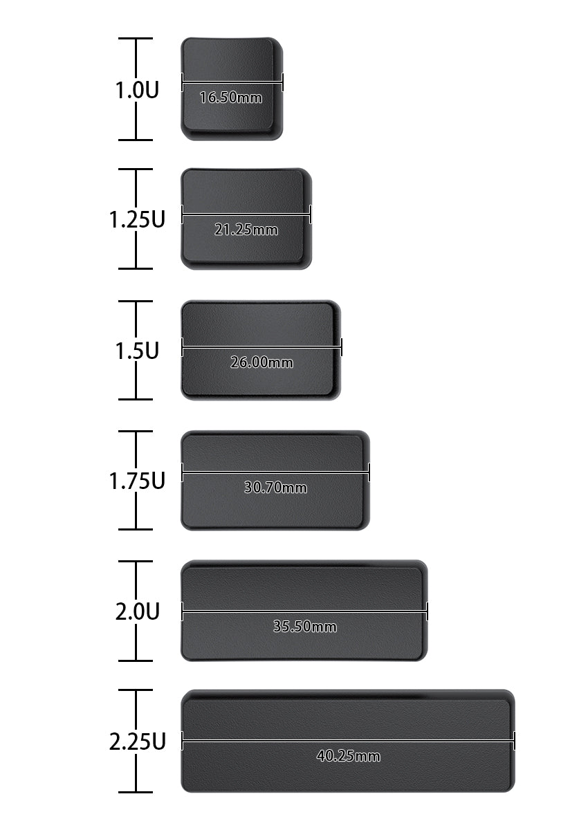 CFX Low Profile Keycaps