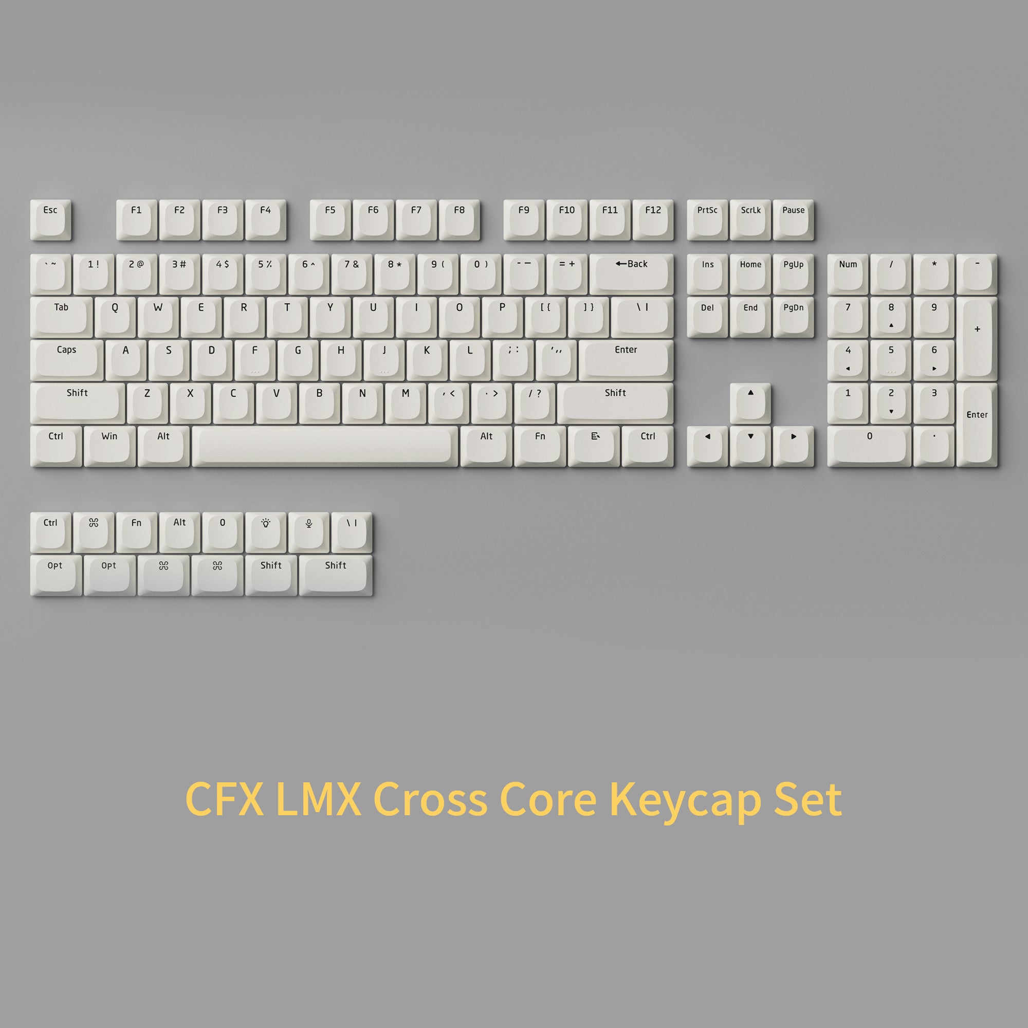 CFX LMX Cross Core Low-Profile Keycap Set